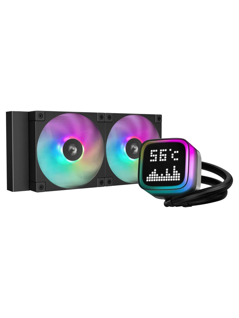 DeepCool LP240 240mm ARGB Liquid CPU Cooler with Dot-Matrix Display