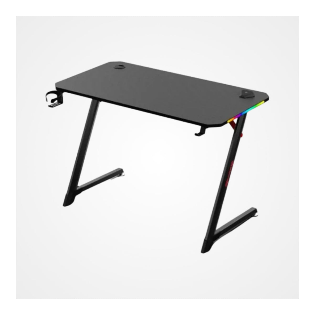 DHYBRID GD511 RGB LED GAMING DESK (Full Black)
