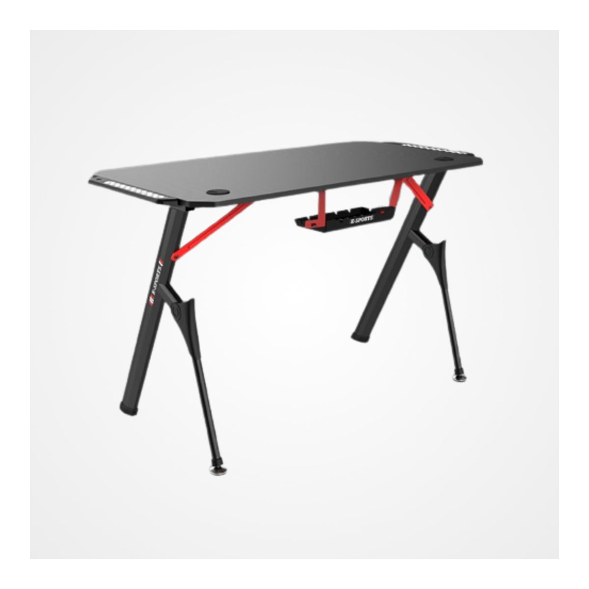 DHYBRID GD514 RGB LED GAMING DESK (Full Black)