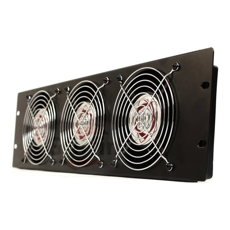 EUSSO 3U Front Panel with 3 Cooling Fans - view 2