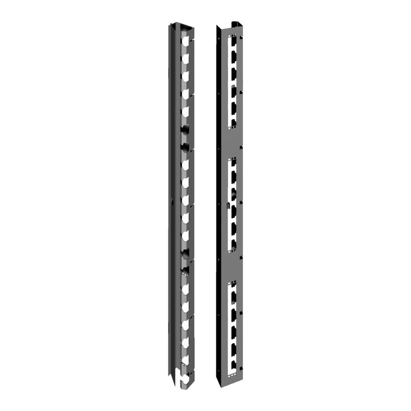 EUSSO 42U Vertical Cable Organizer with Cover