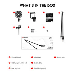 Fantech AC902S ADJUSTABLE MICROPHONE STAND - view 6