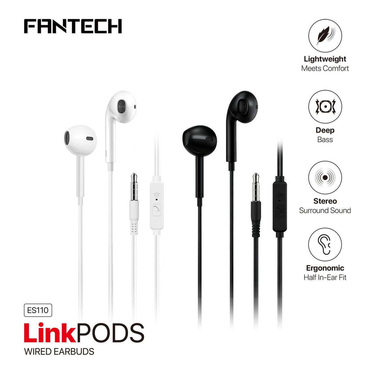 Fantech ES110 LinkPods In-Ear Headphones - view 3