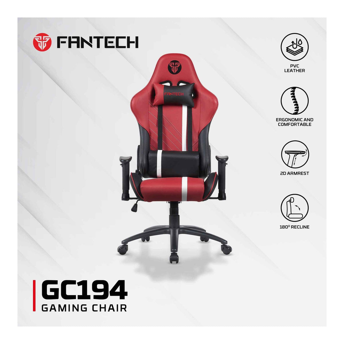 Fantech GC194 Gaming Chair (Red)