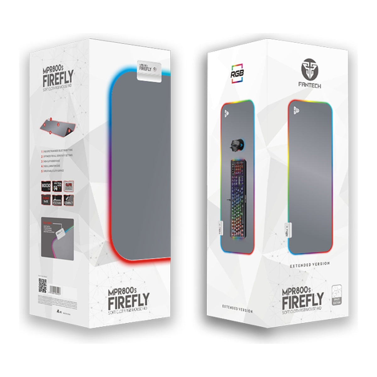Fantech MPR800s FIREFLY Large RGB Gaming Mouse Pad - view 3