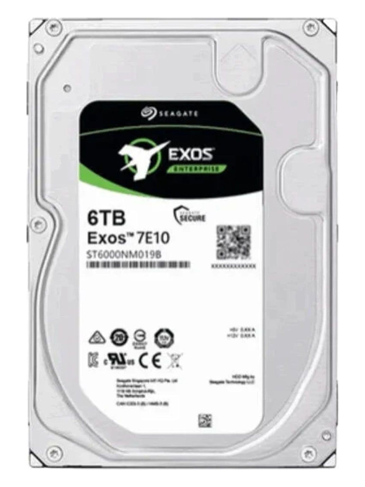 Seagate Exos 6TB 3.5" SATA Enterprise Hard Drive (ST6000NM000E)