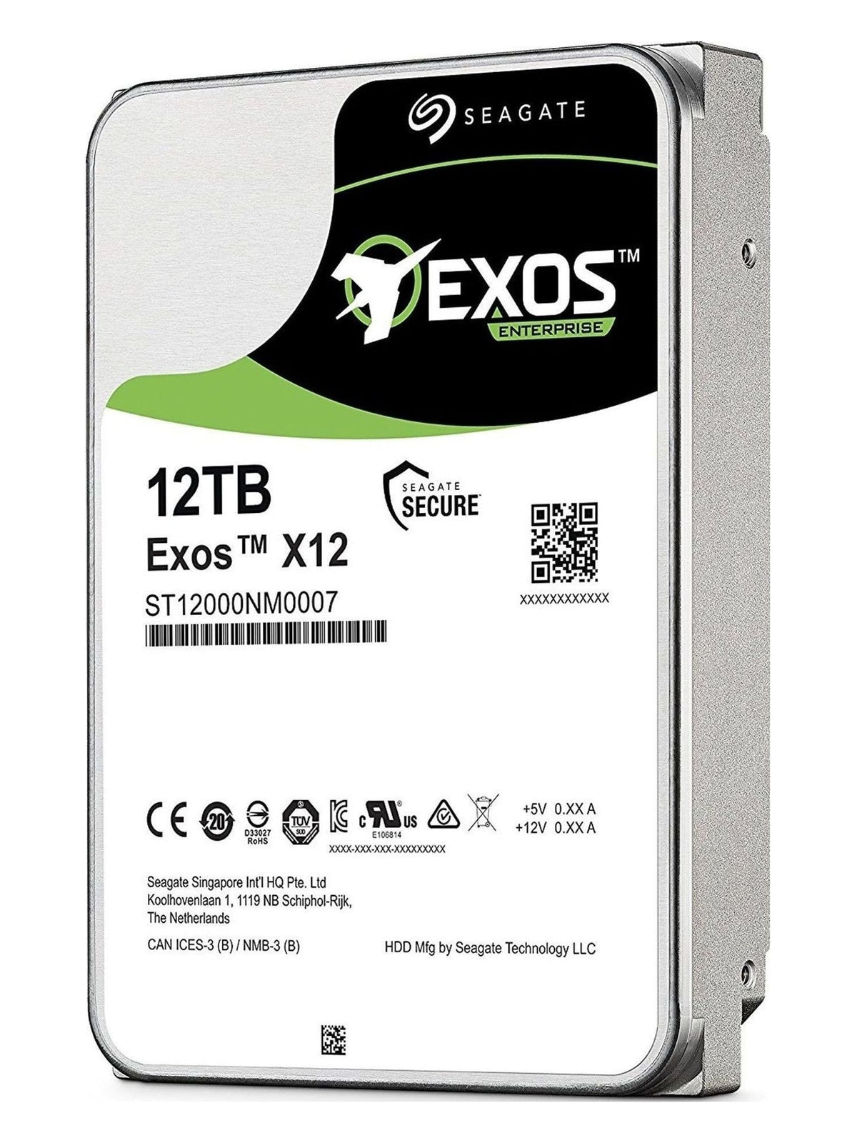 Seagate Exos 12TB 3.5" SATA Enterprise Hard Drive
