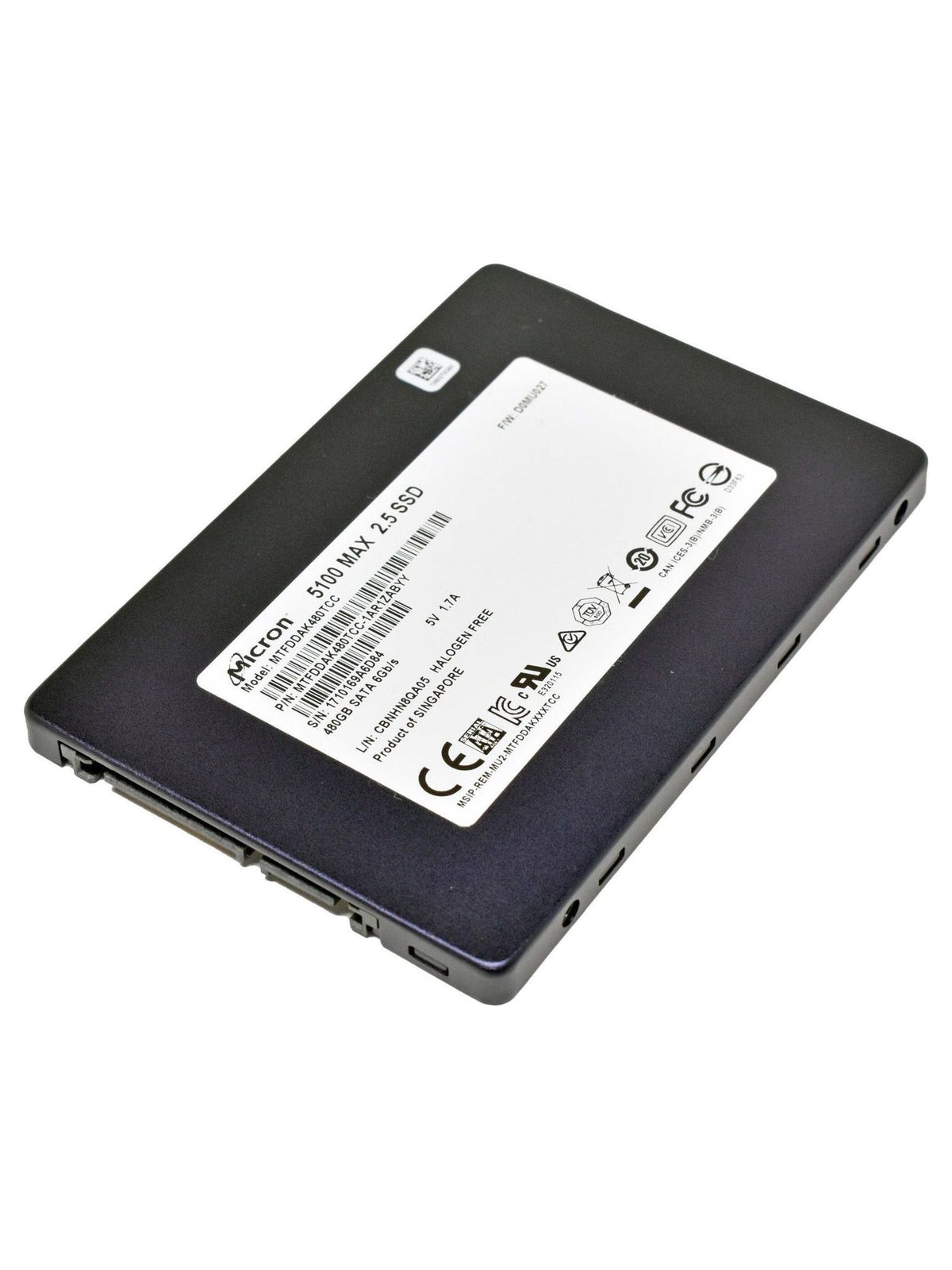 HPE Micron 5100 MAX 1.92TB 2.5" SATA SSD (Server)