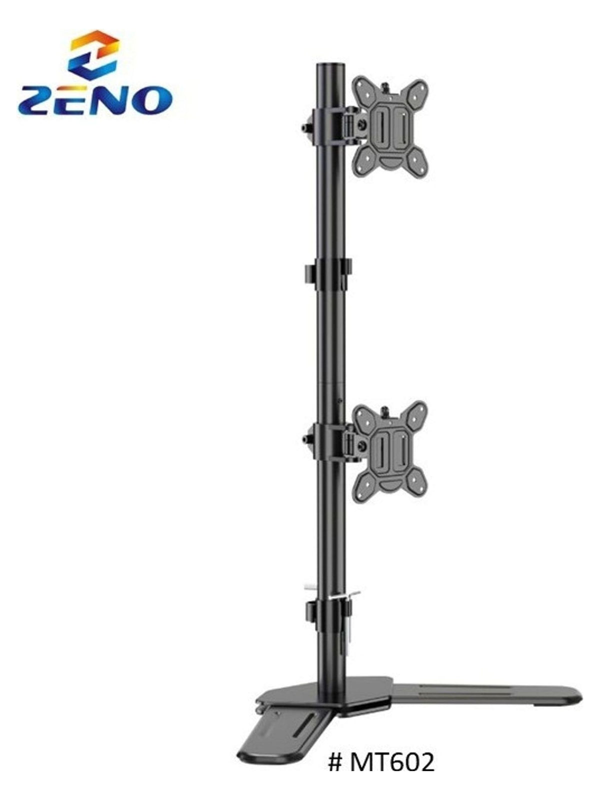 KALOC/ZENO MT602 Adjustable Vertical Dual Monitor Arm