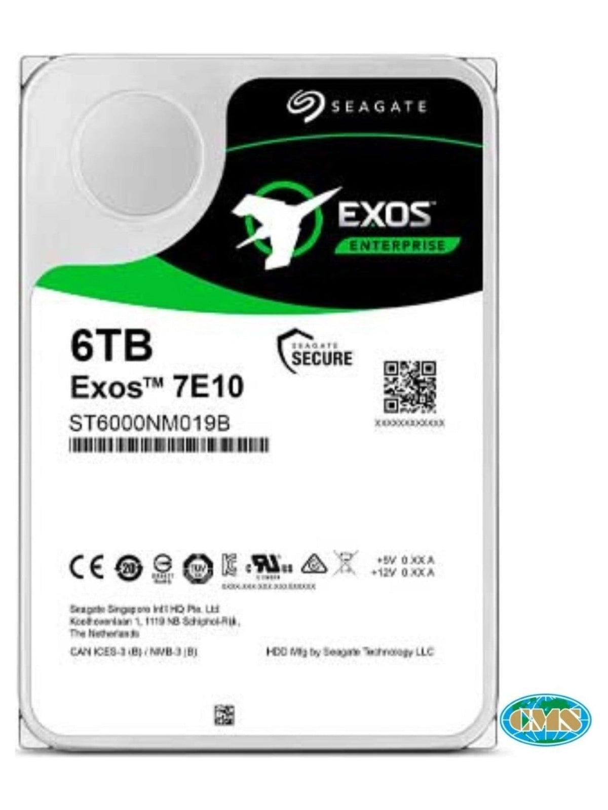 Seagate Exos 7E10 6TB 3.5" SATA Enterprise Hard Drive (ST6000NM002A)