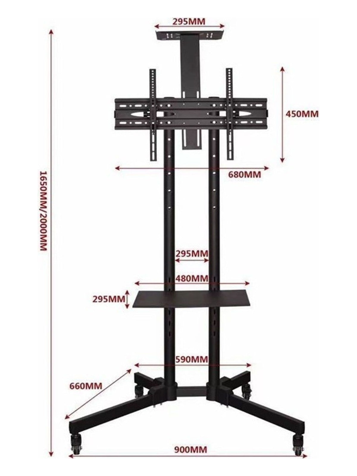 Floor TV Stand 32-75" Screen Size HT1500