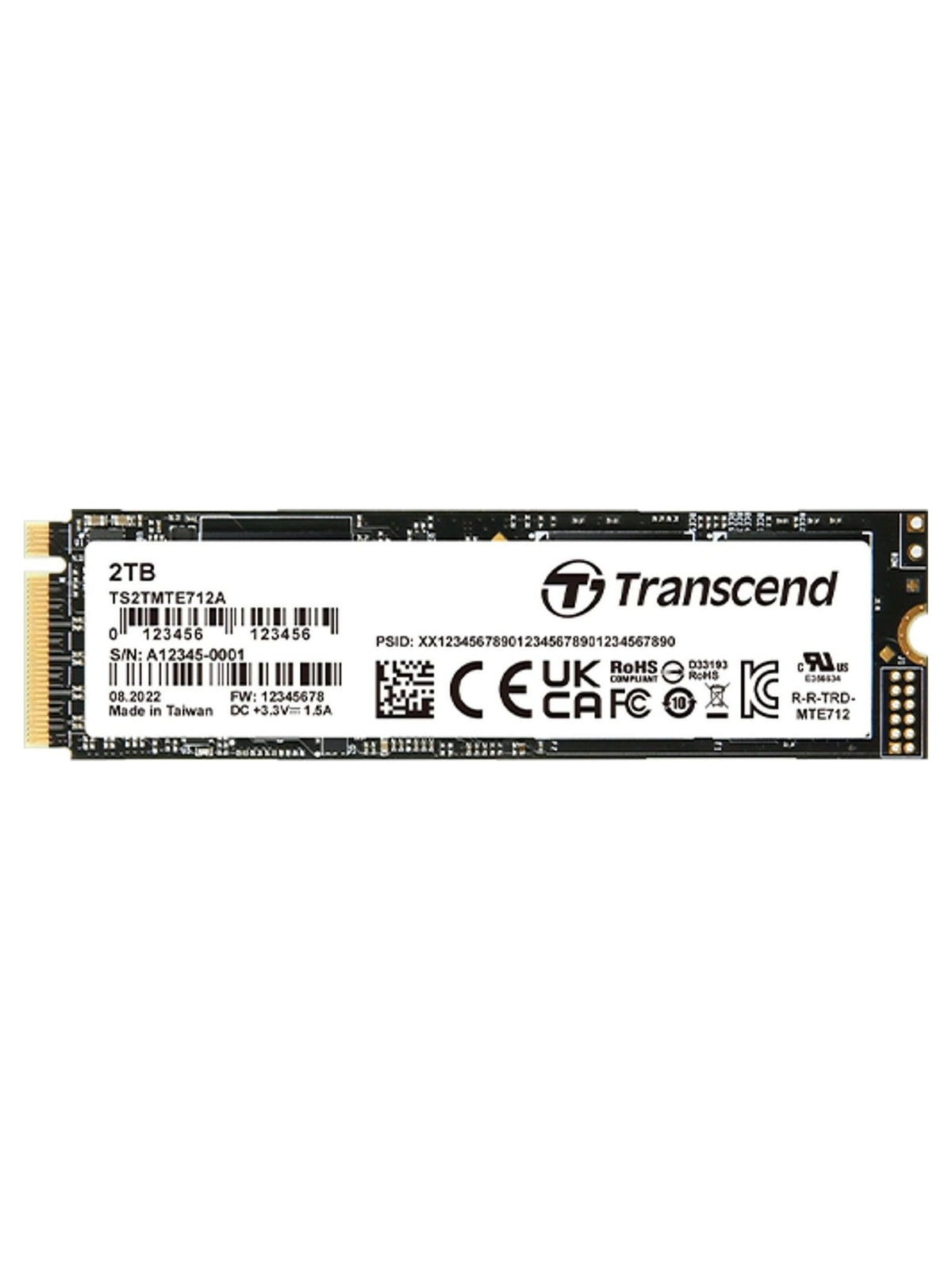 Transcend MTE712A M.2 2280 PCIe Gen4 NVMe SSD (Servers)
