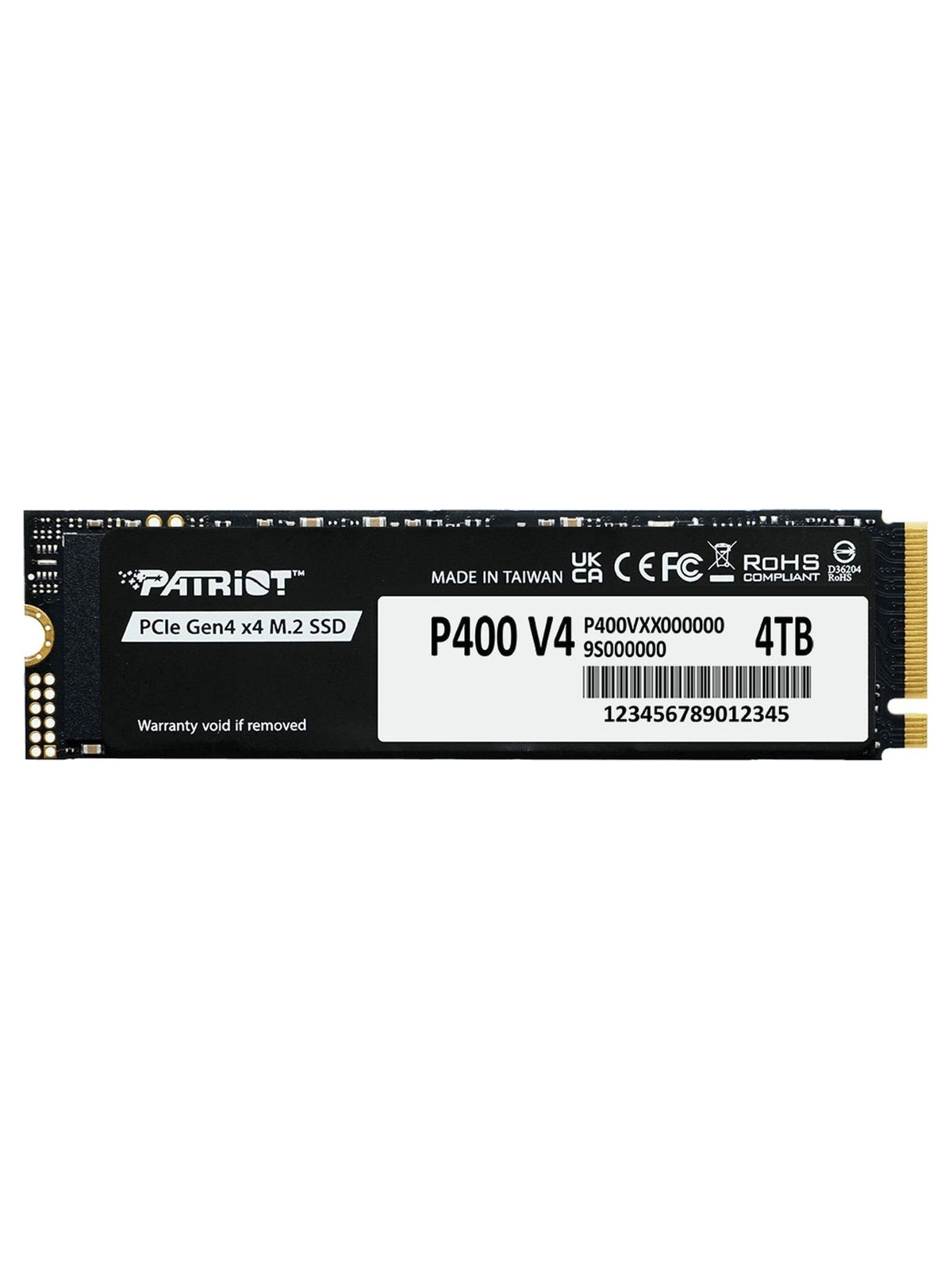 Patriot P400 V4 1TB PCIe Gen4 NVMe M.2 2280 SSD (up to 6200MB/s)