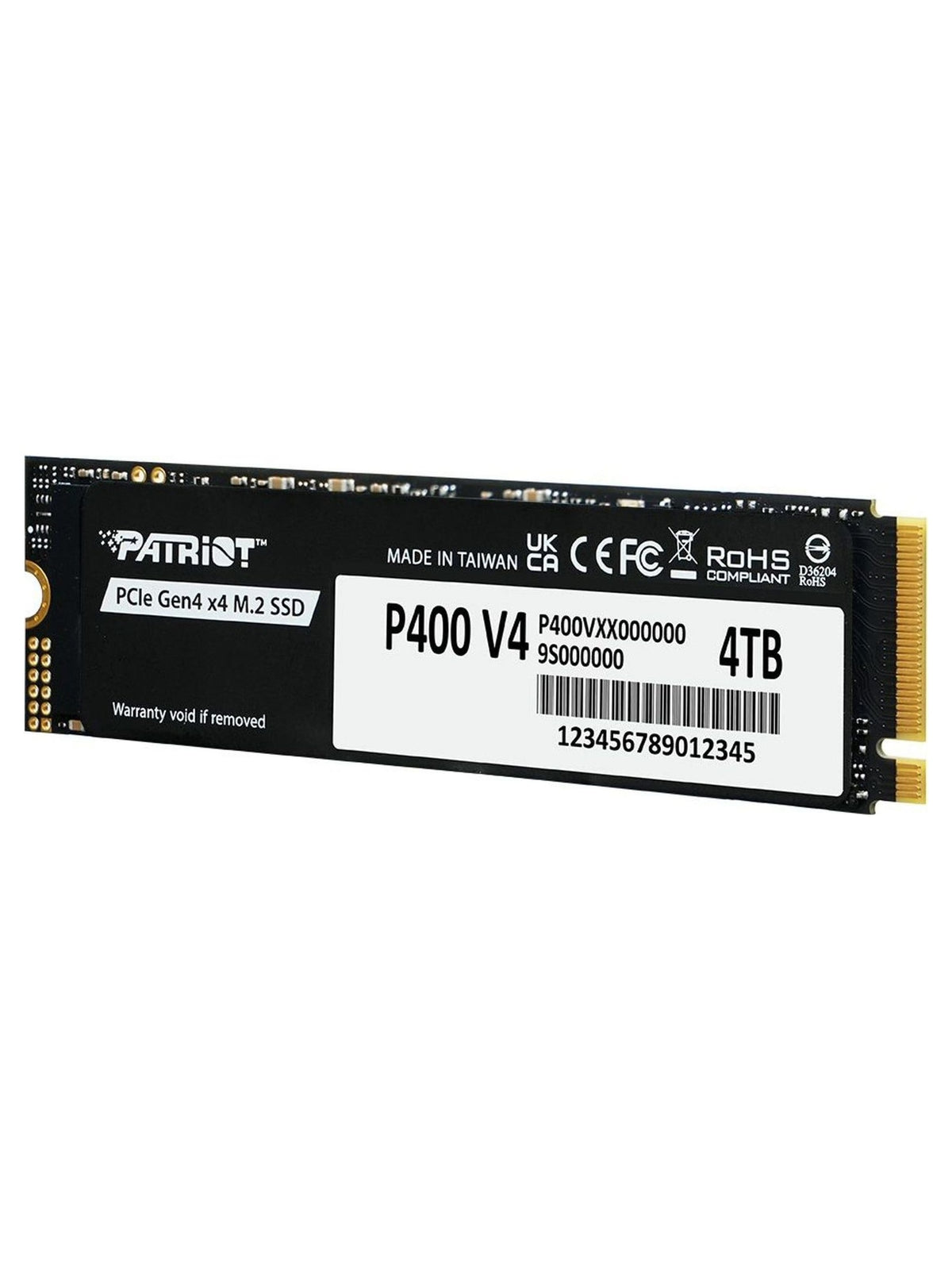Patriot P400 V4 1TB PCIe Gen4 NVMe M.2 2280 SSD (up to 6200MB/s) - view 2