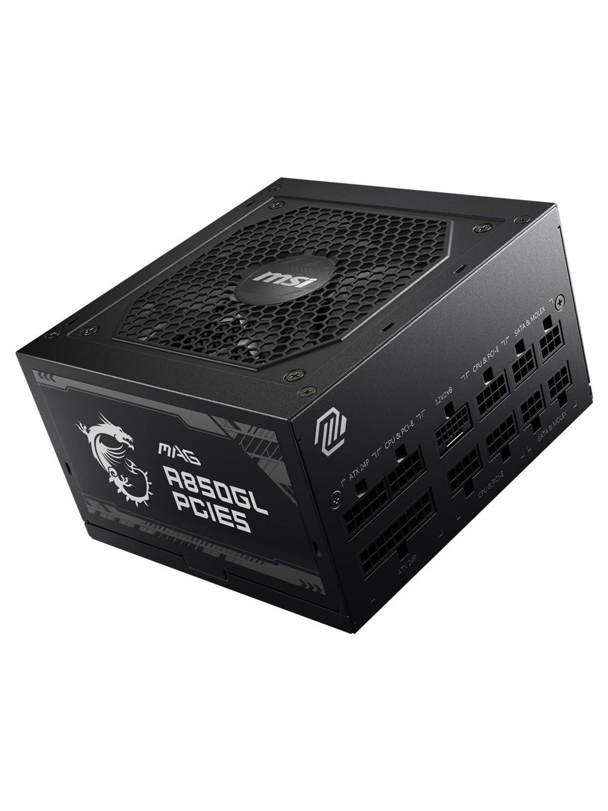 MSI MAG A850GLS PCIe5 850W 80 Plus Gold Fully Modular Power Supply - view 2