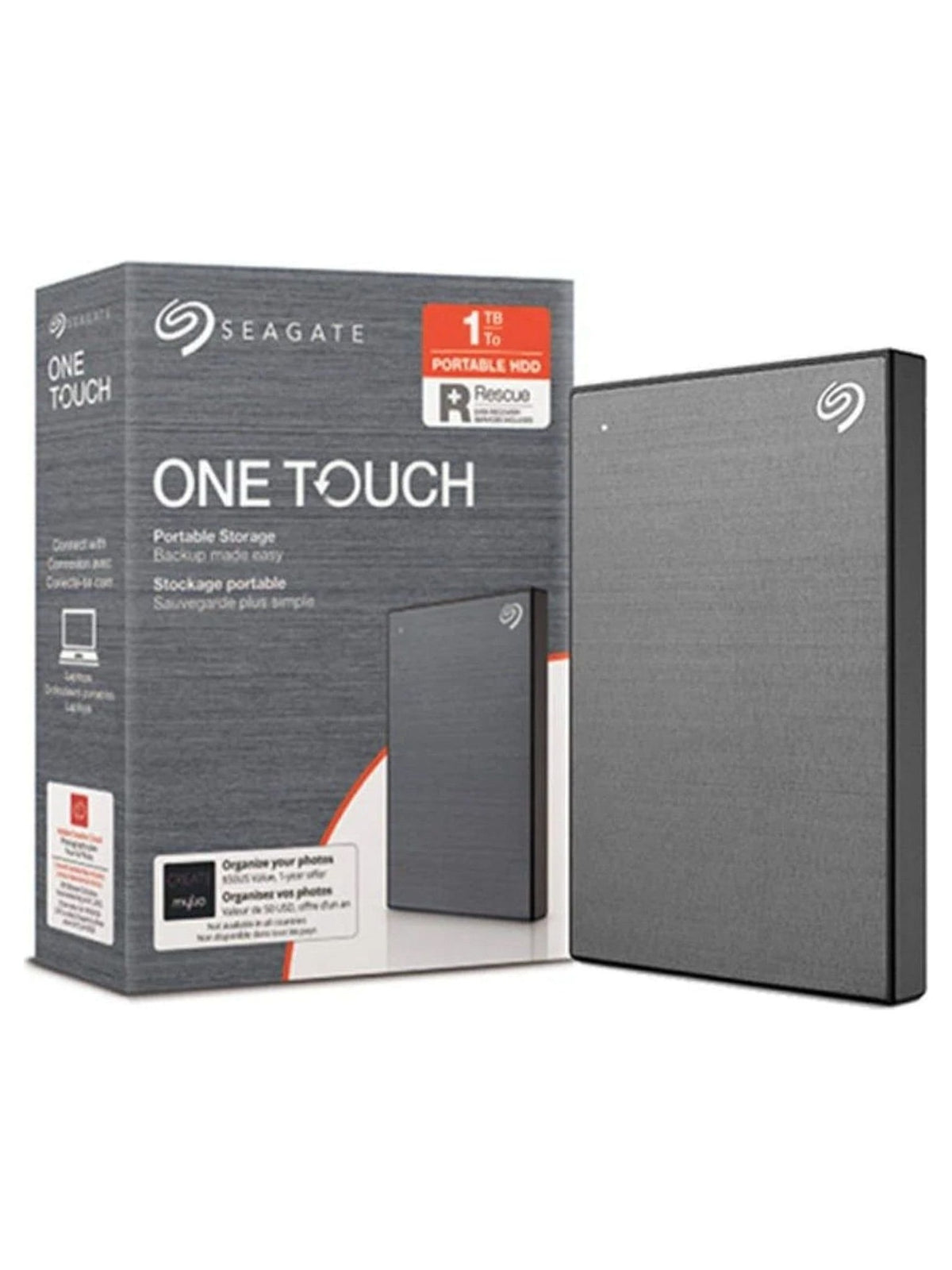 Seagate One Touch 1TB 2.5" Portable External Hard Drive with Password - view 2