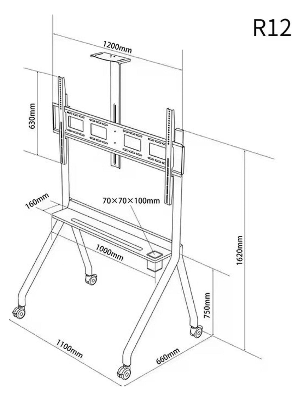 Floor TV Stand 55-120" Screen Size R12 - view 2