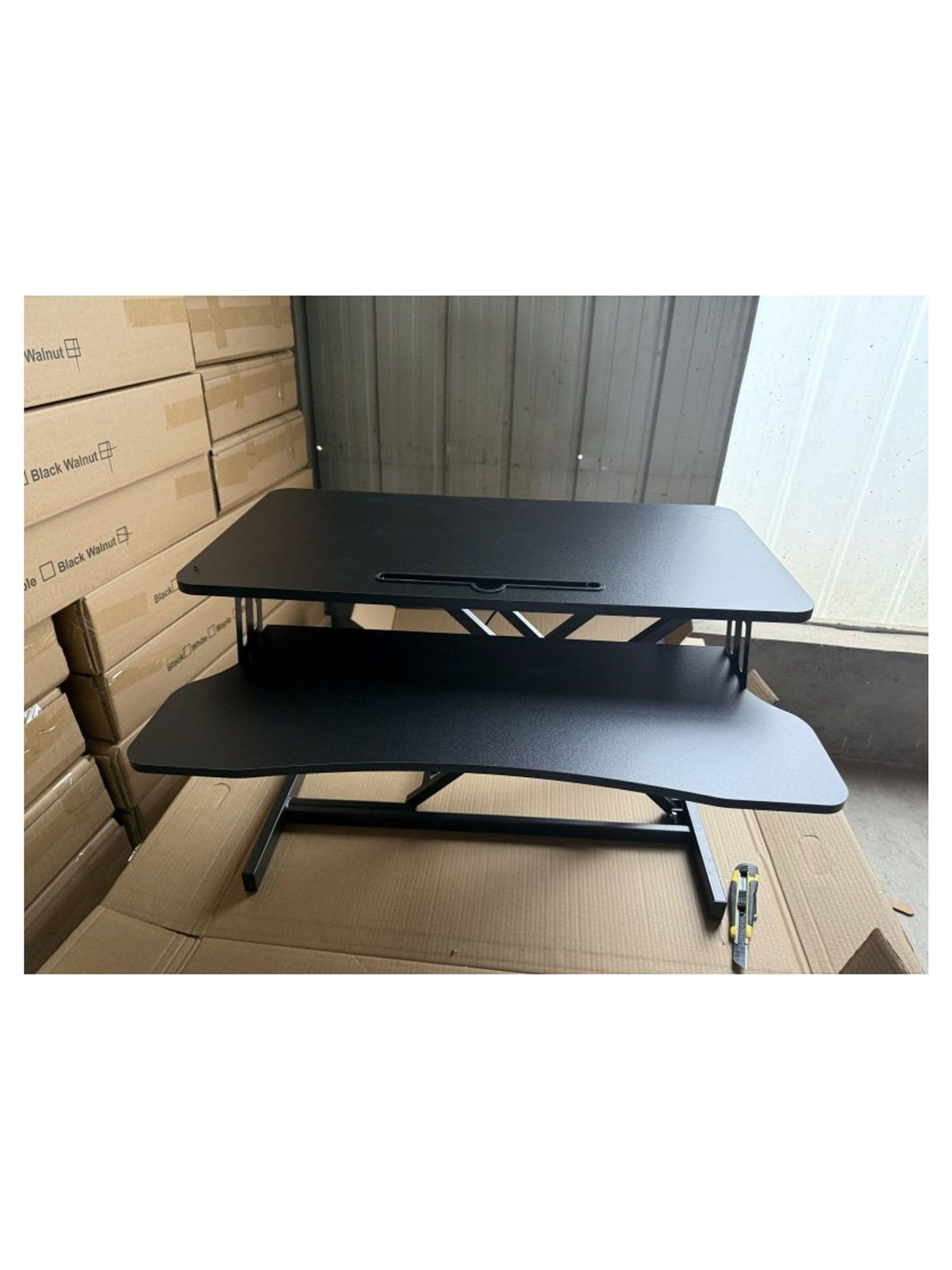 Adjustable Gas Spring Sit-Stand Desk Riser - view 2