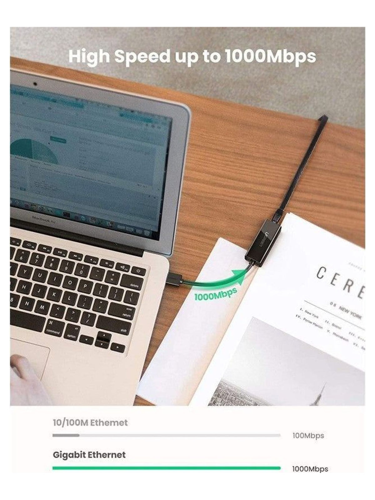 UGREEN USB 3.0 A Gigabit Ethernet Adapter - view 2