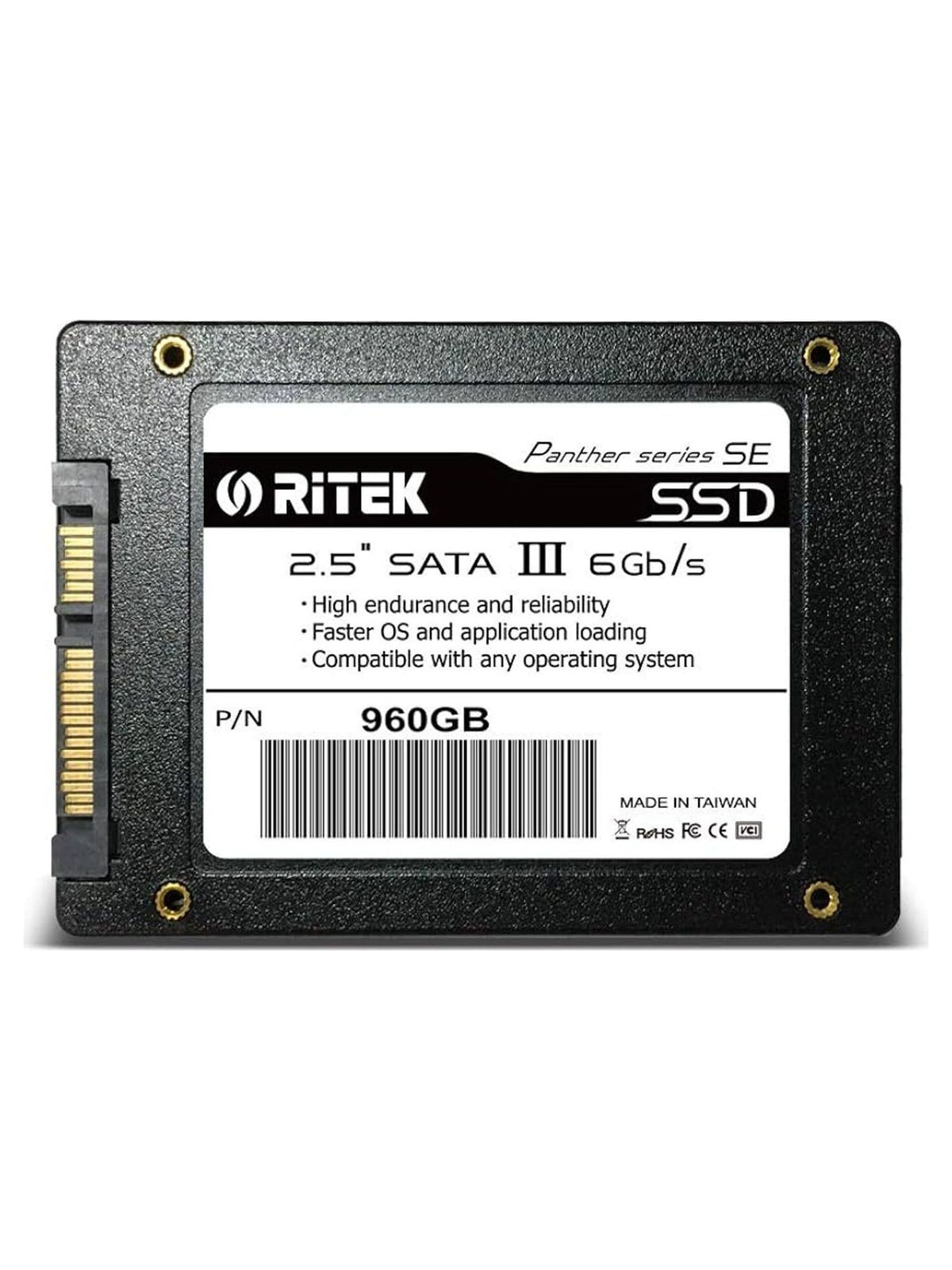 Ritek Panther Series SE 960GB 2.5" SATA III SSD - view 2