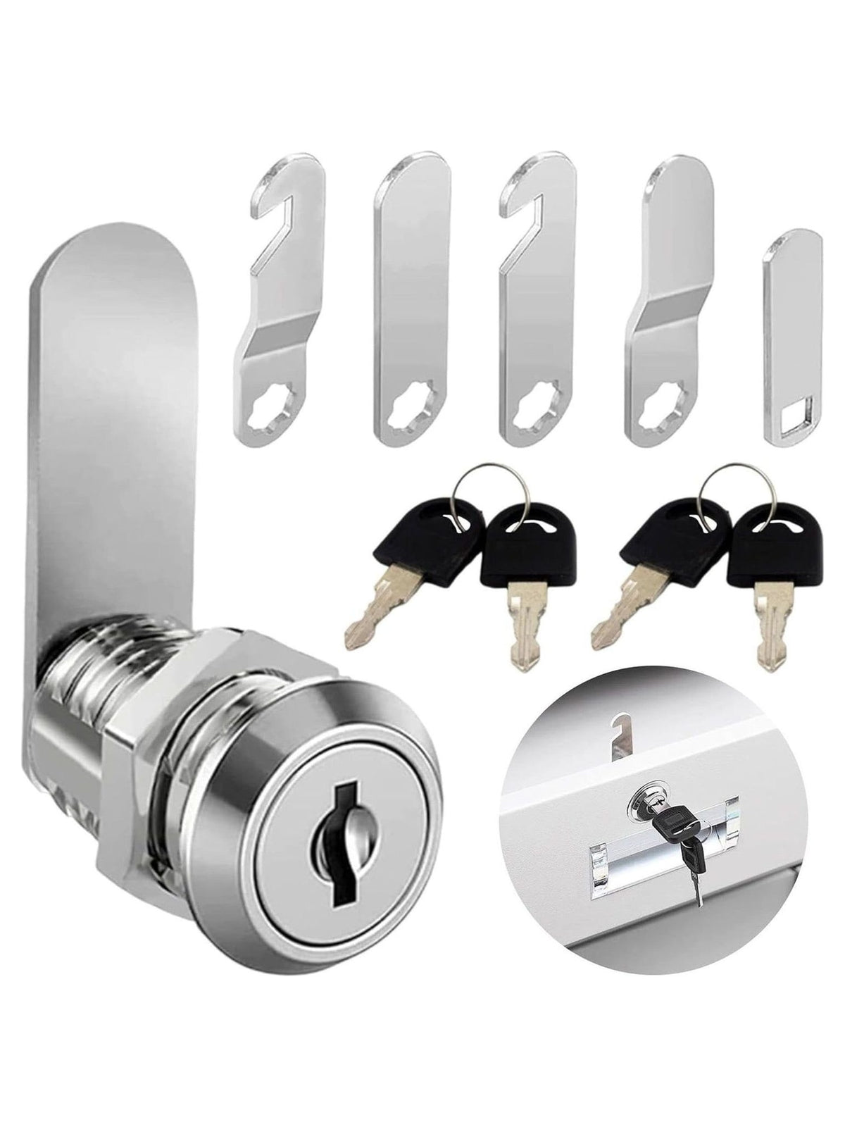 EUSSO Round Lock for Cabinet Side Door - view 2