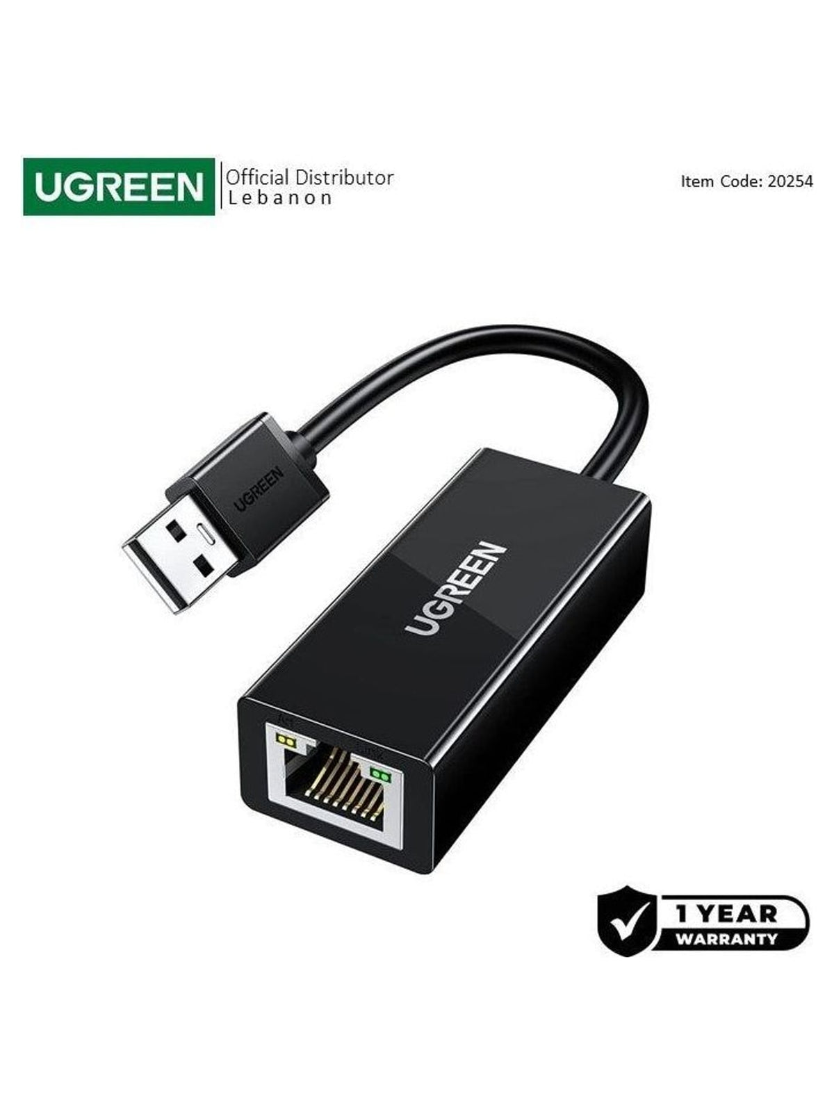 UGREEN USB-A to Ethernet Adapter - view 2