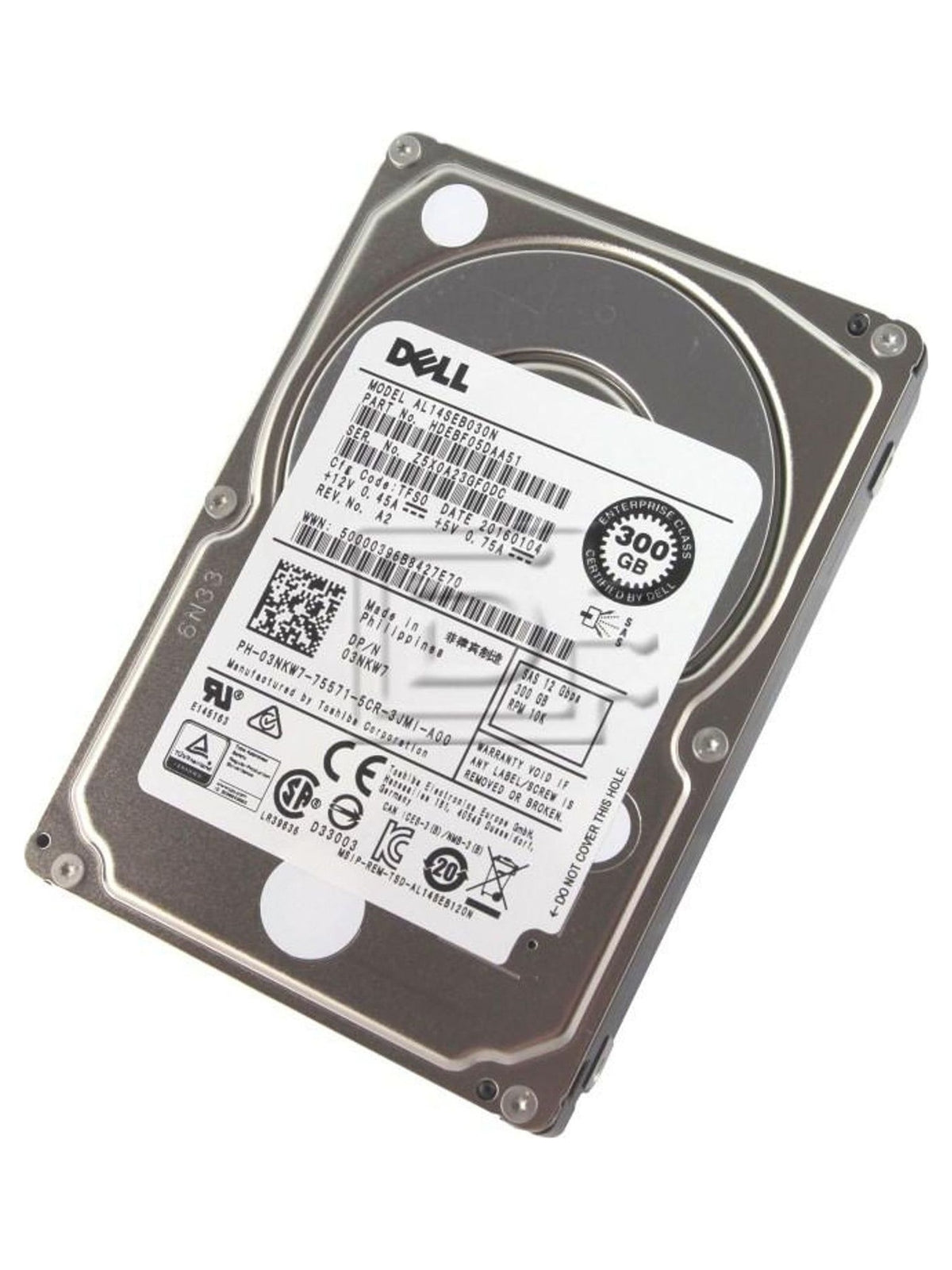 Toshiba AL14SEB030N 300GB 10K 2.5" 12G SAS Server Hard Drive - view 2