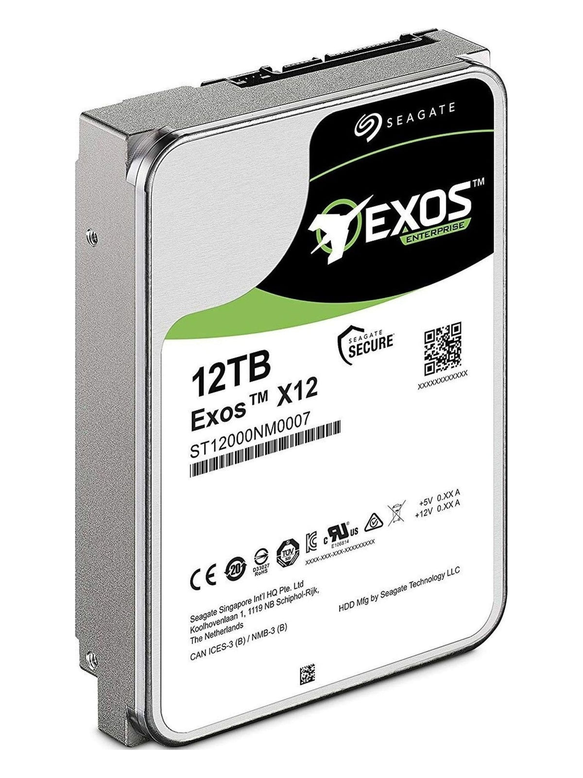 Seagate Exos 12TB 3.5" SATA Enterprise Hard Drive - view 2