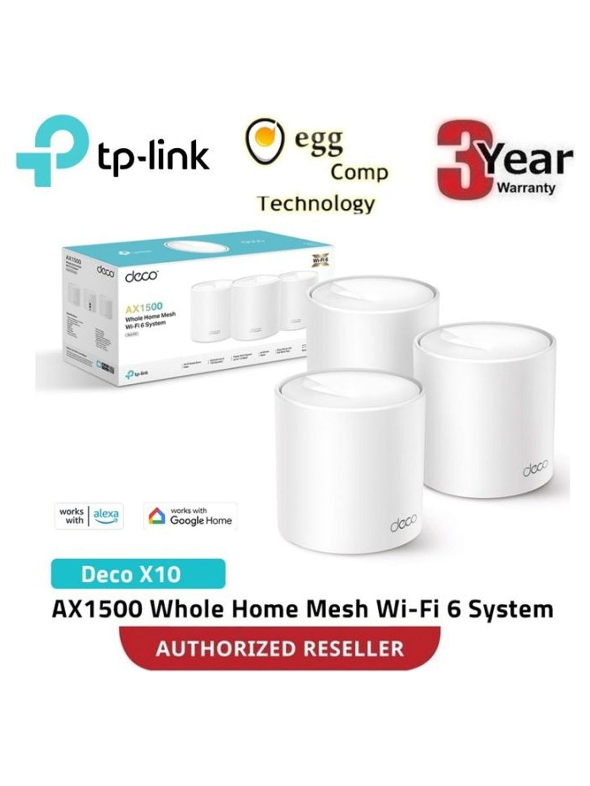 TP-Link Deco X10 (3-Pack) - view 2