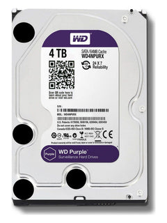 WD Purple 4TB 3.5" SATA Surveillance Hard Drive - view 2