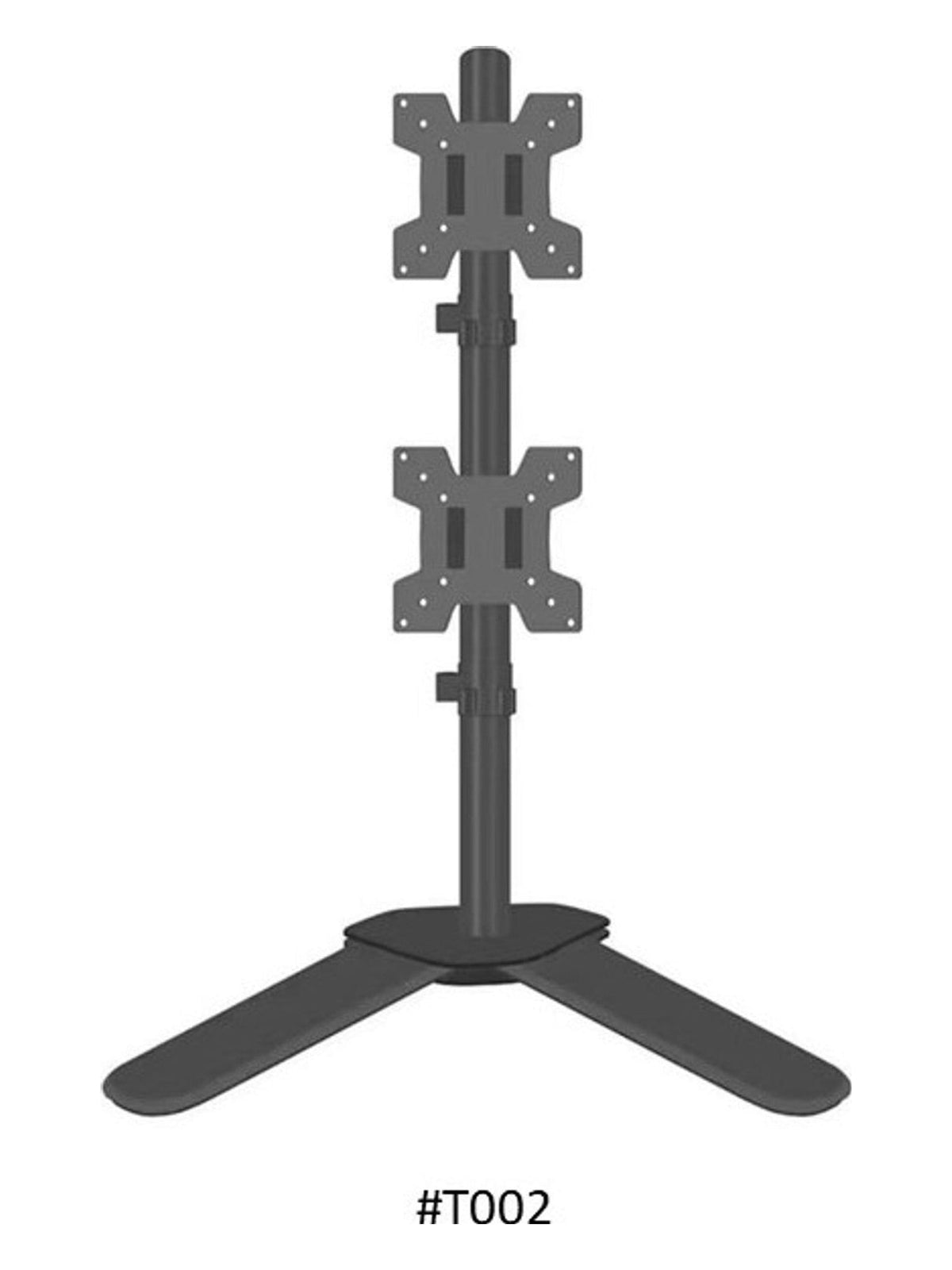 T002 Adjustable Vertical Dual Monitor Arm - view 2