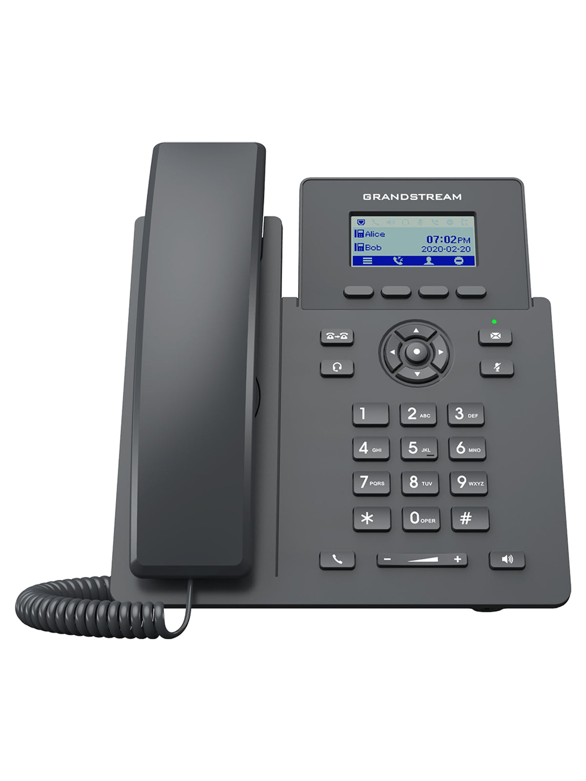 Grandstream GRP2601W Basic IP Phone, 2 Lines, Wi-Fi 6