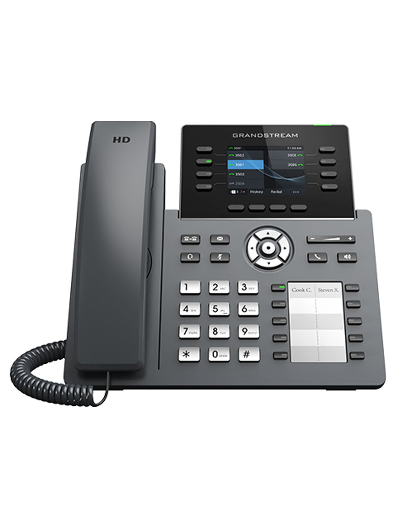 Grandstream GRP2634 Professional IP Phone, 8 Lines, 10 Multi-Purpose Keys, Wi-Fi 6, Bluetooth