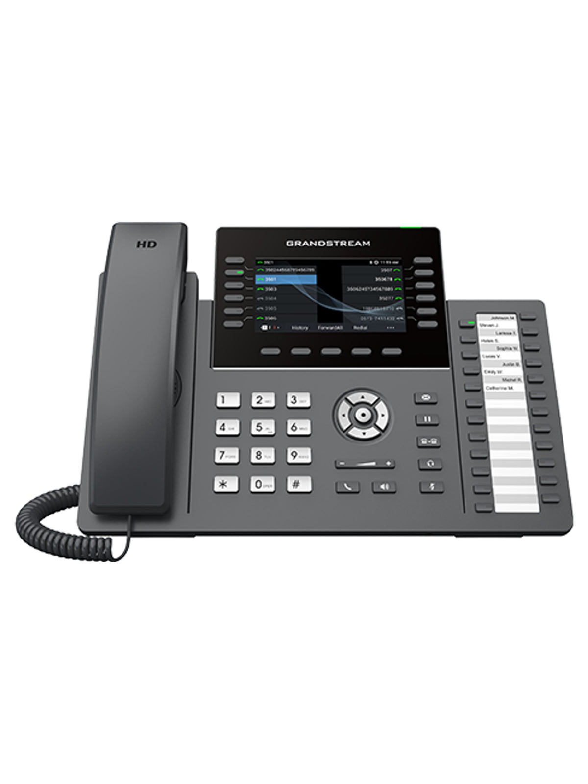 Grandstream GRP2636 Professional IP Phone, 12 Lines, 4.3" Color Display, Wi-Fi 6, Bluetooth