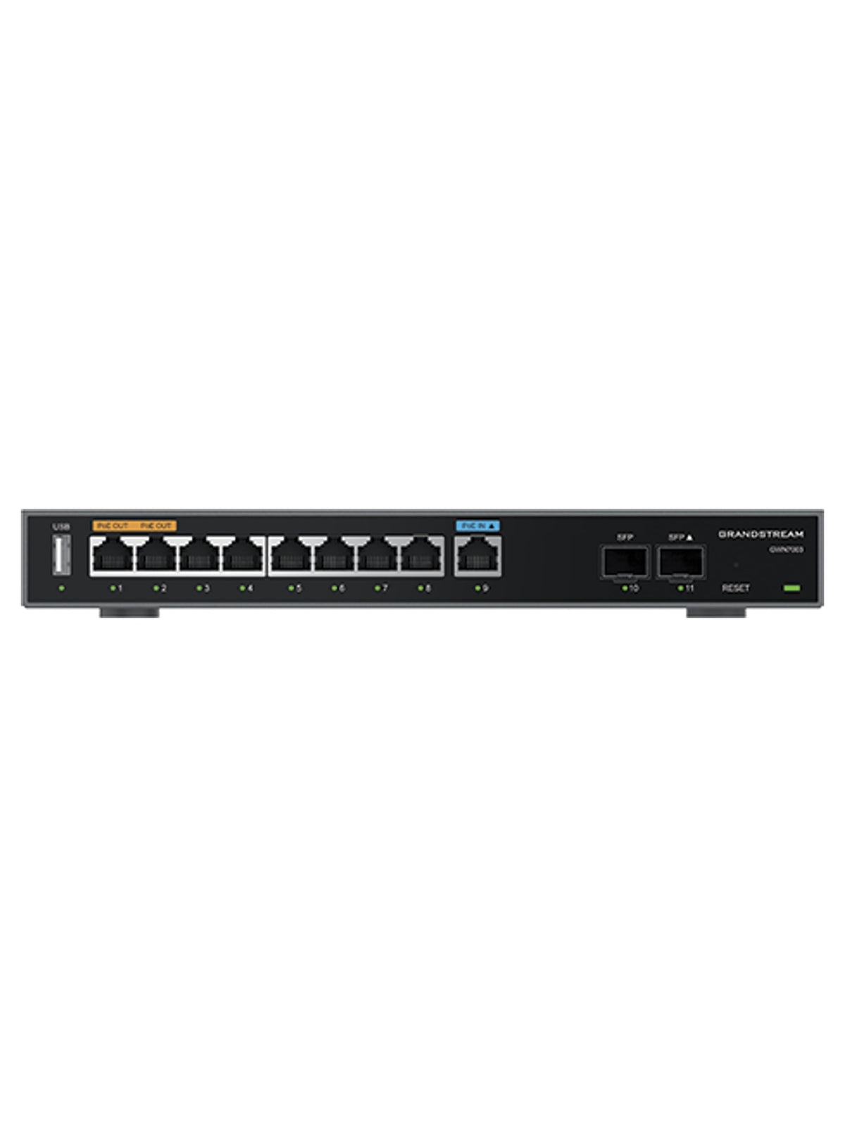 Grandstream GWN7003 Multi-WAN Gigabit VPN Router, 9x GbE, 2x 2.5G SFP, PoE Out - view 2