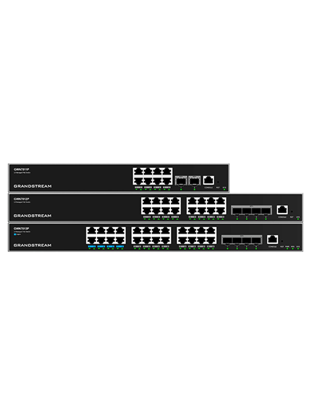 Grandstream GWN7813P 24-Port Gigabit Layer 3 Managed PoE Switch, 4x 10G SFP+, 370W - view 2