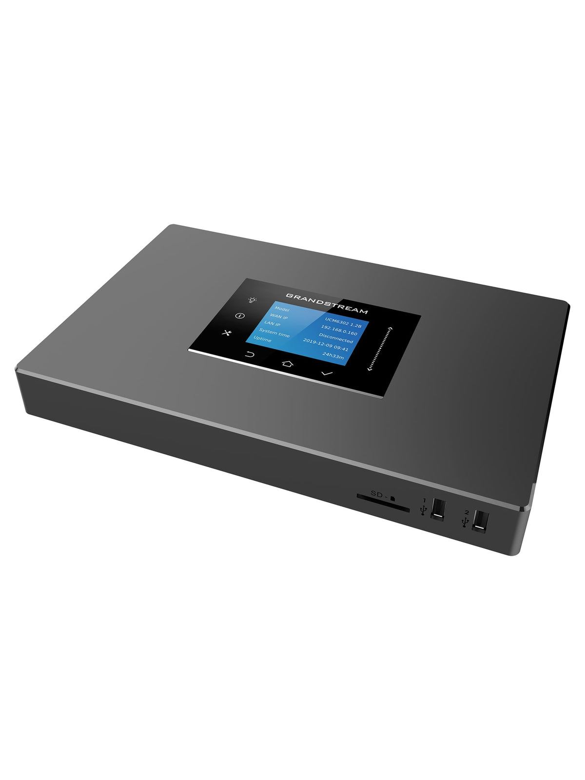 Grandstream UCM6302 IP PBX, 2 FXO + 2 FXS, up to 1000 Users, Video Meetings