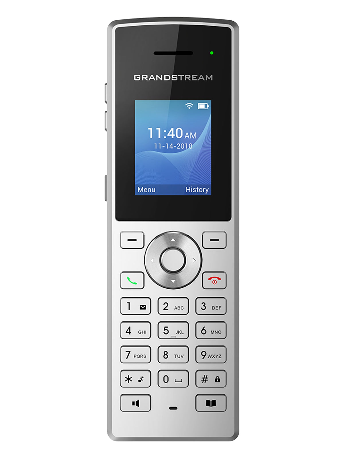 Grandstream WP810 Cordless Wi-Fi IP Phone, 2 Lines, Dual-Band Wi-Fi