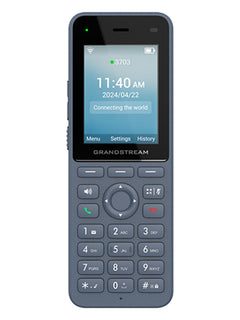Grandstream WP826 Cordless Wi-Fi 6 IP Phone, 3 Lines, 2.4" Color Display, Bluetooth