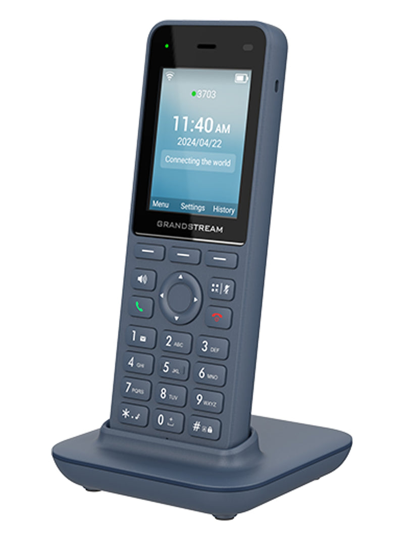 Grandstream WP826 Cordless Wi-Fi 6 IP Phone, 3 Lines, 2.4" Color Display, Bluetooth - view 3