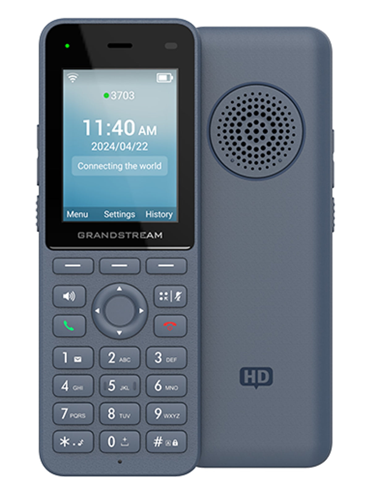 Grandstream WP826 Cordless Wi-Fi 6 IP Phone, 3 Lines, 2.4" Color Display, Bluetooth - view 4