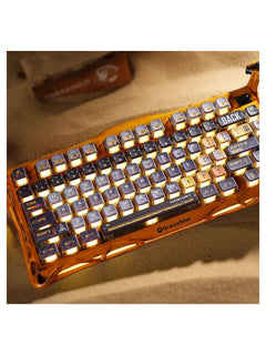 GravaStar Mercury K1 Pro 75% Wireless Mechanical Gaming Keyboard, Aluminum, Hot-Swap - Battle-Worn Yellow - view 5