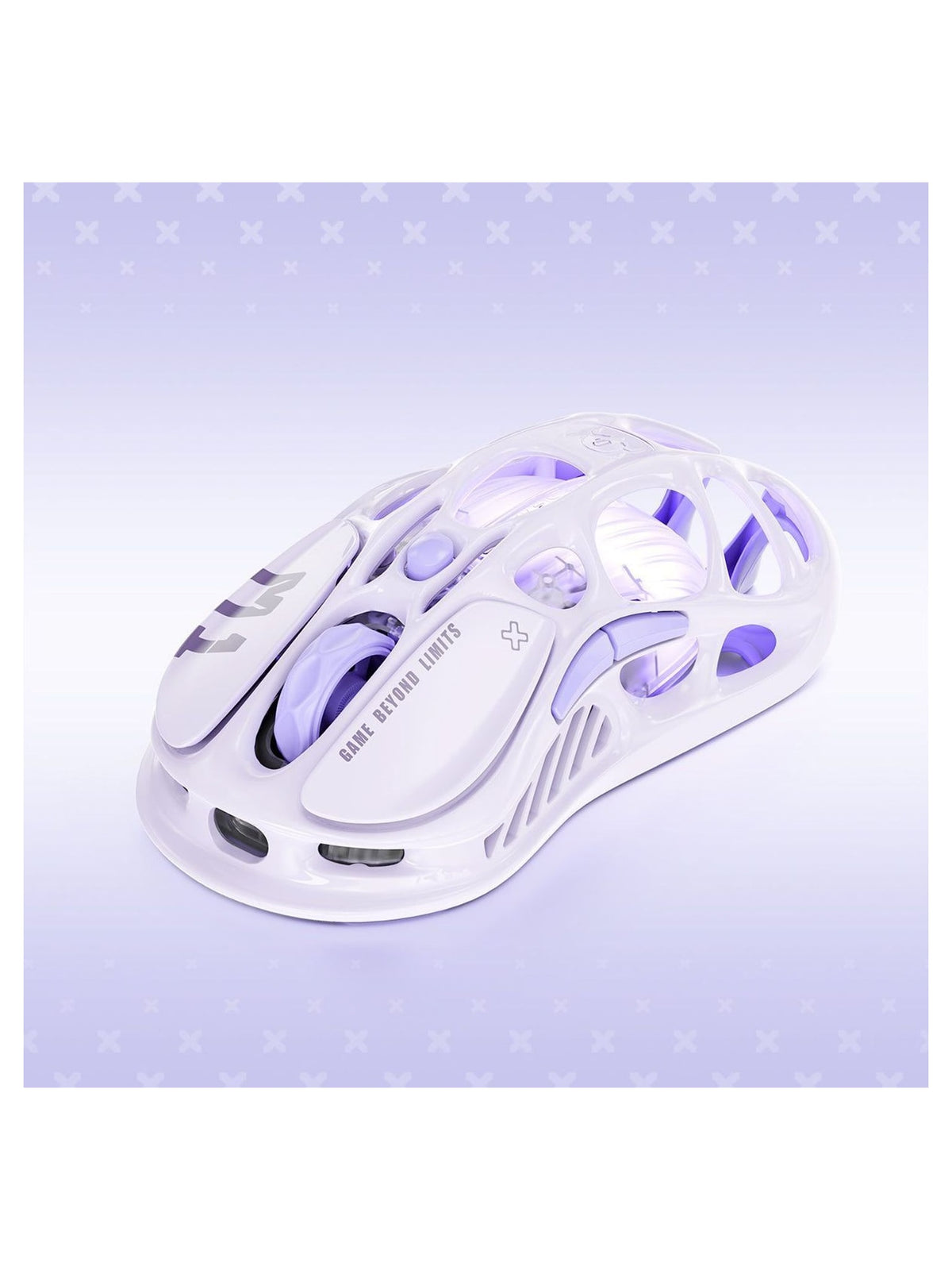 GravaStar Mercury M1 Pro Wireless Gaming Mouse, 26000 DPI Tri-Mode, Magnesium Alloy - Lavender Purple - view 4
