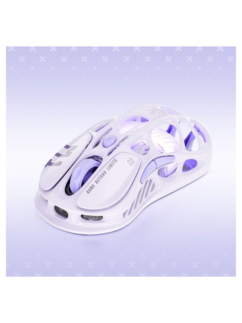 GravaStar Mercury M1 Pro Wireless Gaming Mouse, 26000 DPI Tri-Mode, Magnesium Alloy - Lavender Purple - view 4