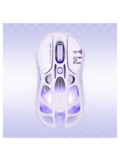 GravaStar Mercury M1 Pro Wireless Gaming Mouse, 26000 DPI Tri-Mode, Magnesium Alloy - Lavender Purple - view 5