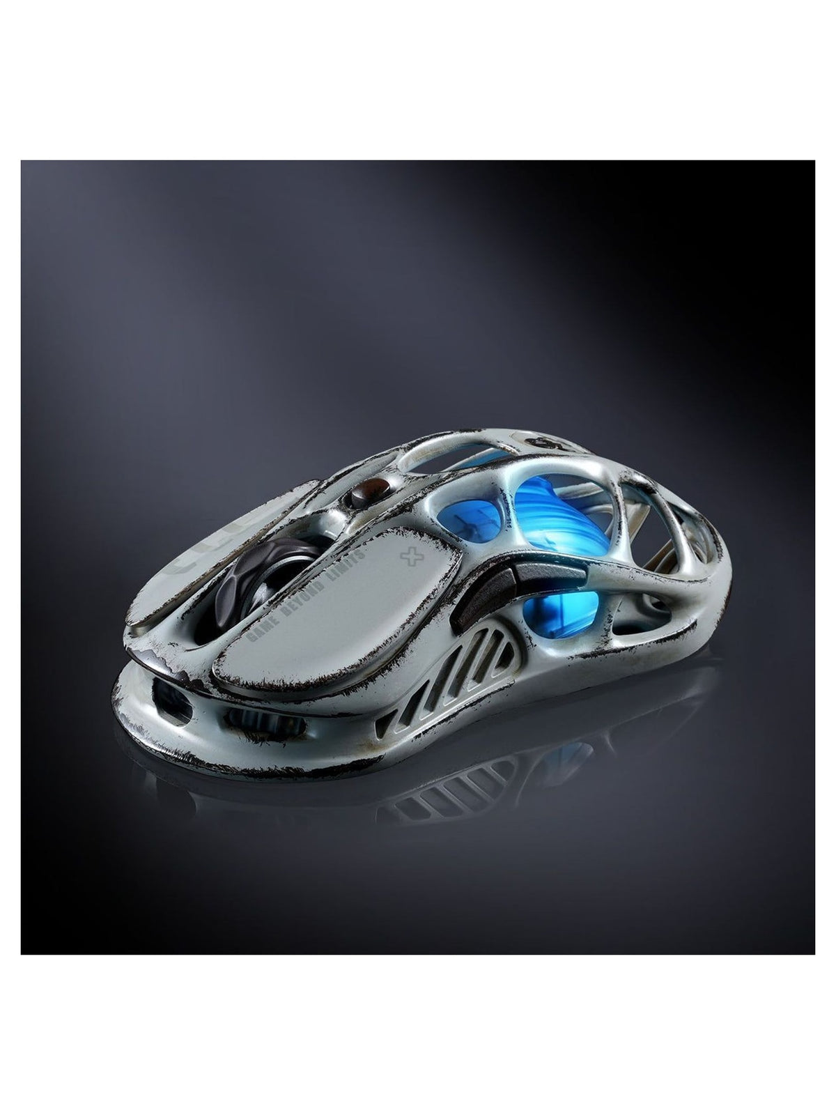 GravaStar Mercury M1 Pro Wireless Gaming Mouse, 26000 DPI Tri-Mode, Magnesium Alloy - Battle-Worn Silver Mist - view 6