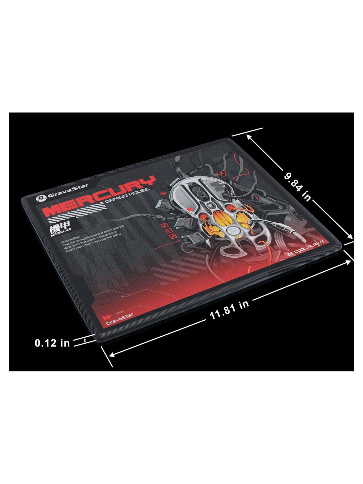 GravaStar Mercury Mini Gaming Mouse Pad, 300 x 250 mm - view 2
