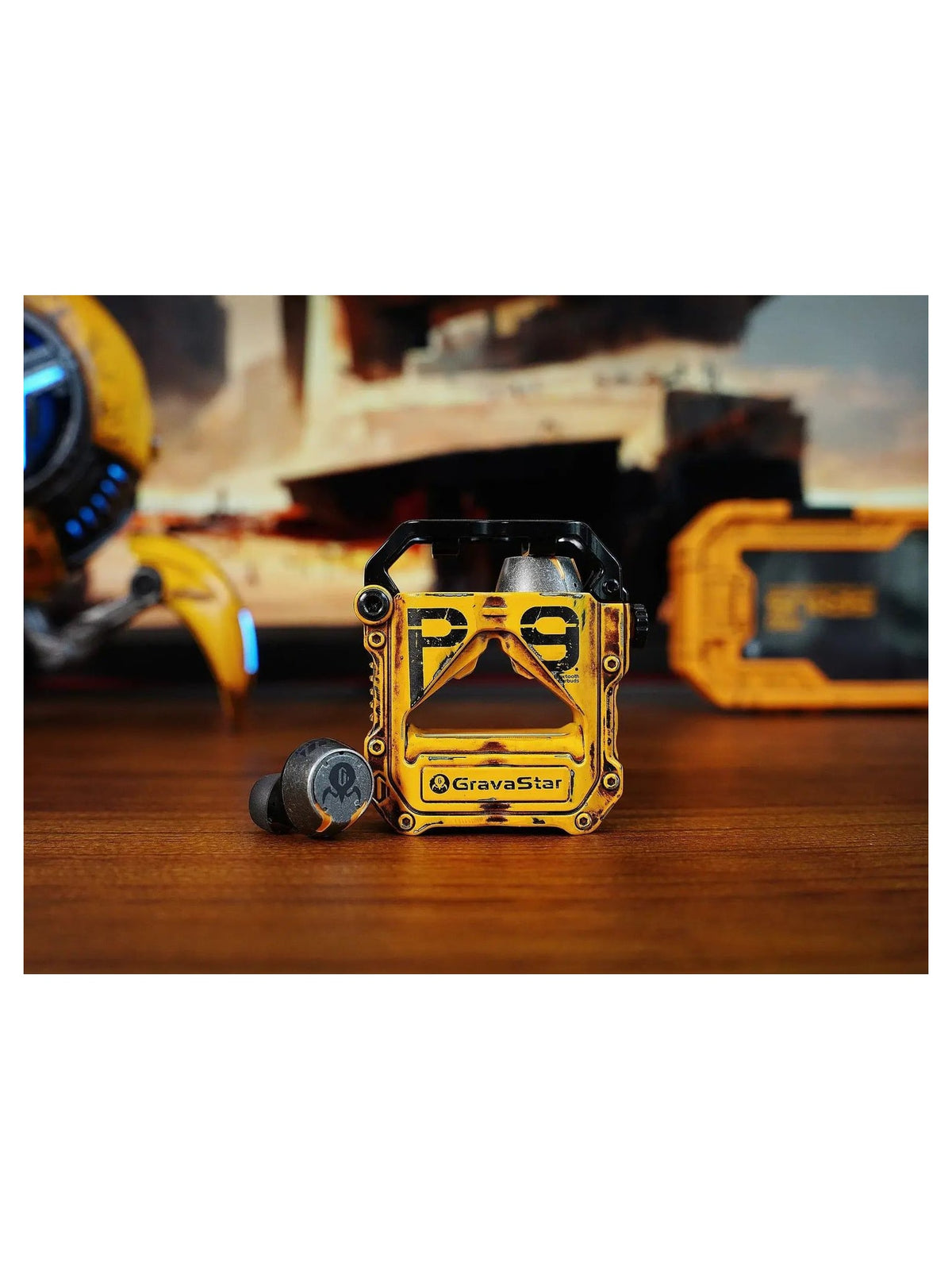 GravaStar Sirius Pro True Wireless Earbuds, Knowles Balanced Armature, Zinc Alloy Case - War-Damaged Yellow - view 2