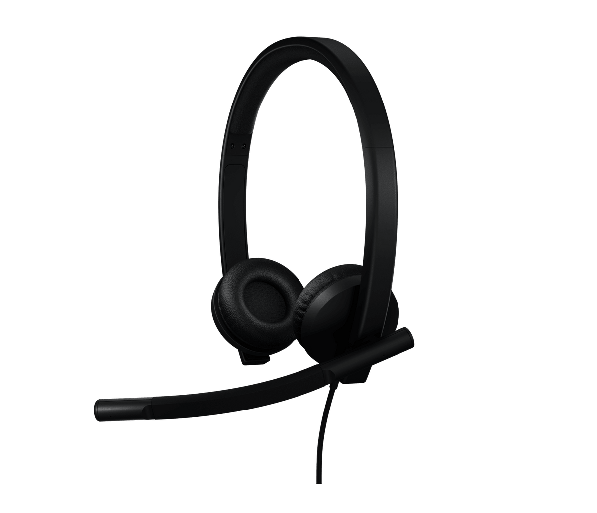 Logitech Wired H570e UC Stereo USB Headset (Black) - view 4