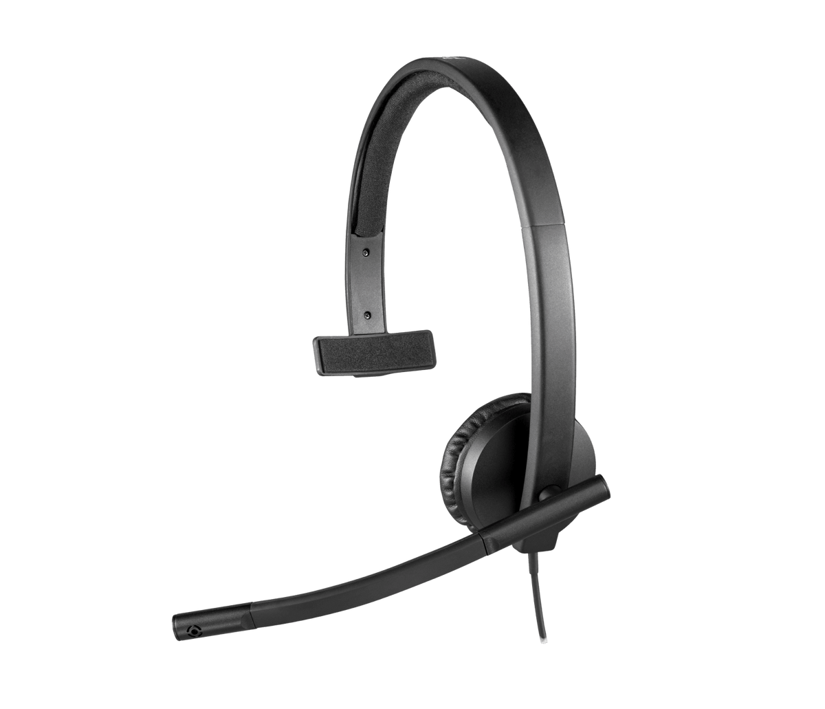 Logitech Wired H570e UC Stereo USB Headset (Black) - view 2